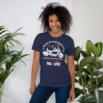 Son Of Electricity Born Riding Electric Chopper Driver T-shirt