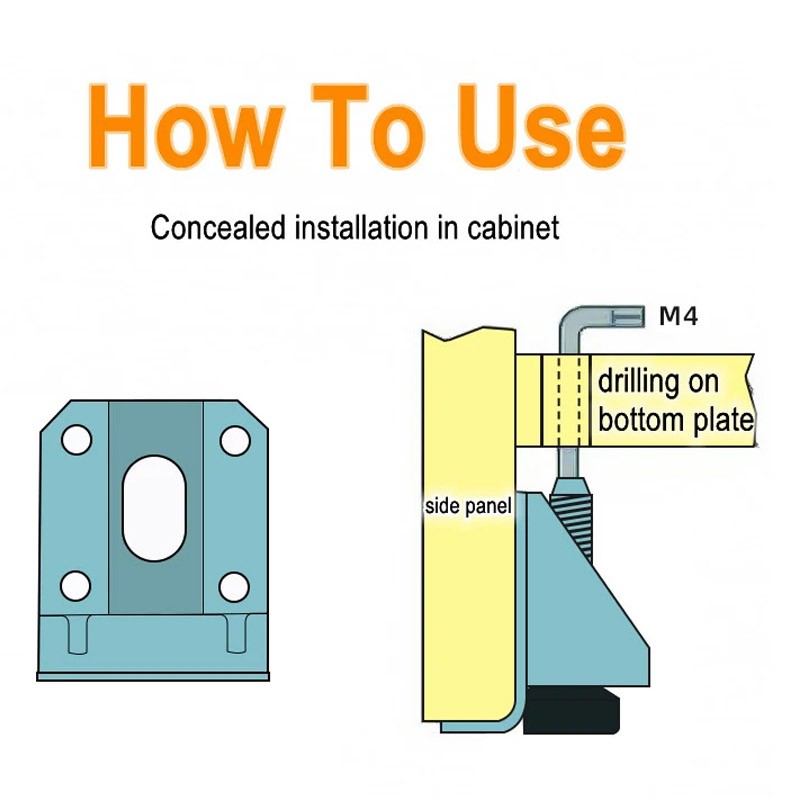 4x M10 Heavy Duty Levelling Height Adjustable Machine Furniture Feet W, Lock Nut