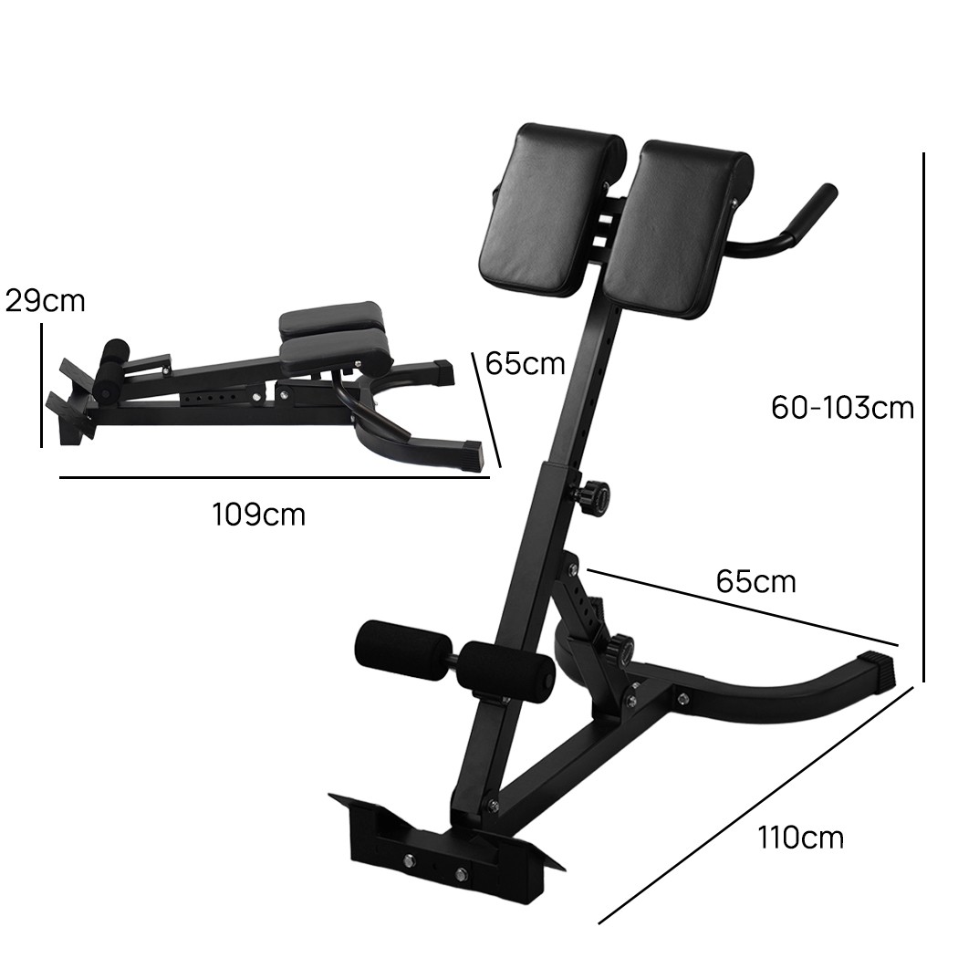 Adjustable Roman Chair Back Extension Exercise Bench Training Supine Board — image 8