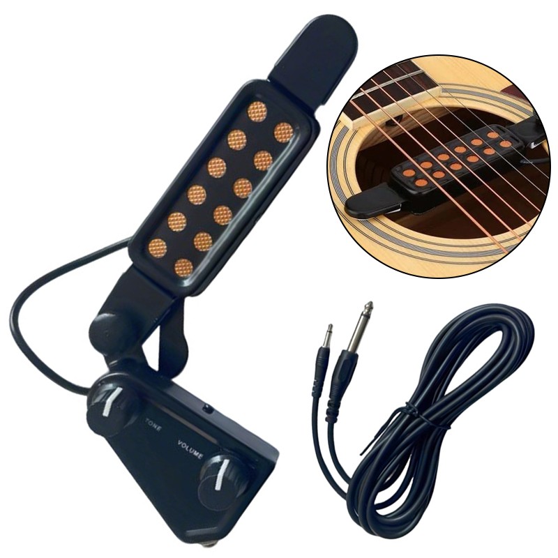 12 Sound Hole Magnetic Pickup Transducer For Acoustic Guitar Musical Instruments — image 10