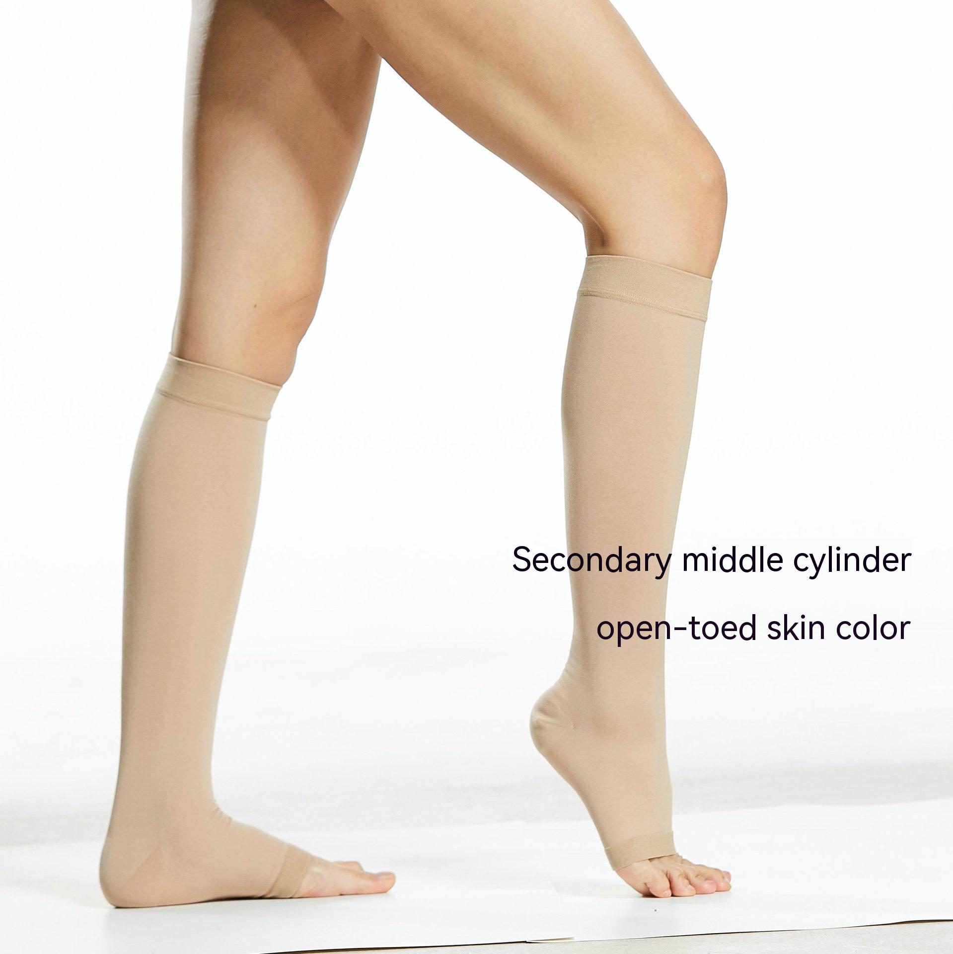 Title 2, Mid Tube Bag Open Toe Compression Socks Stretch...