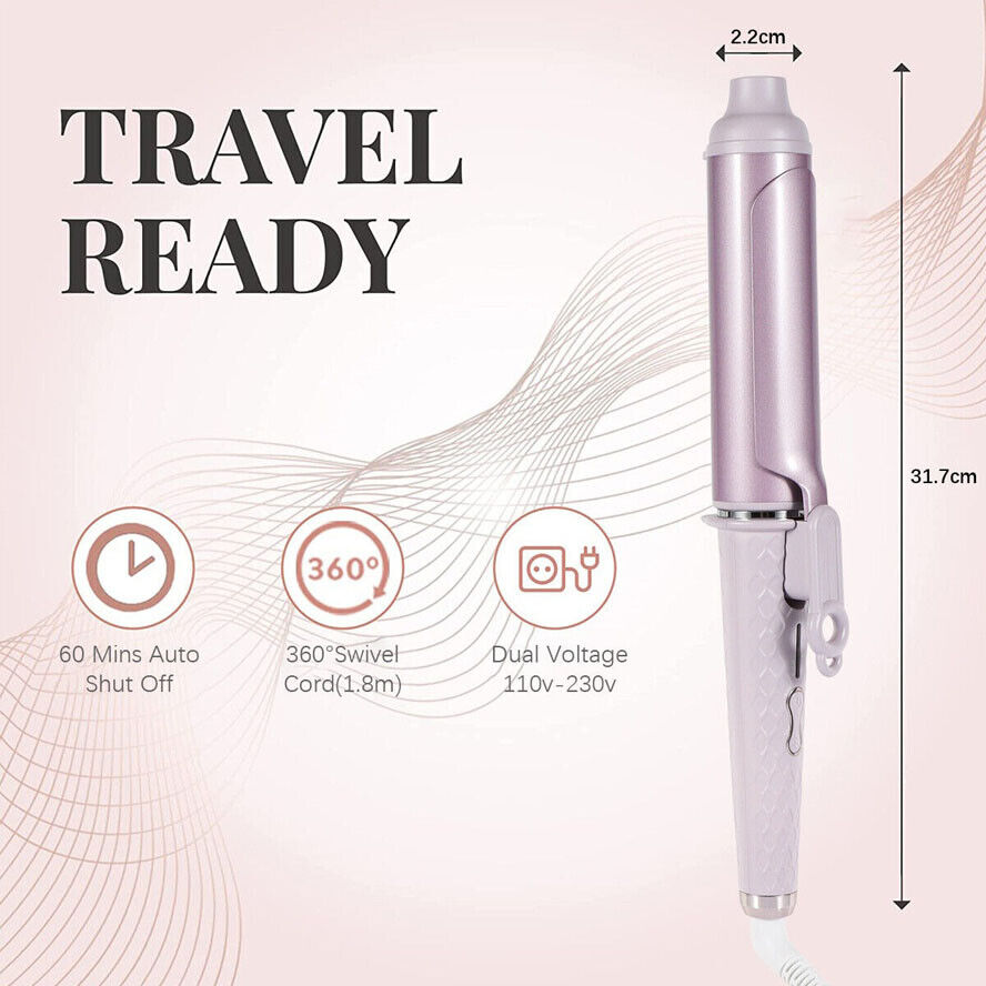40mm Curling Wand Tongs Big Barrel Iron Hair Curler — image 9