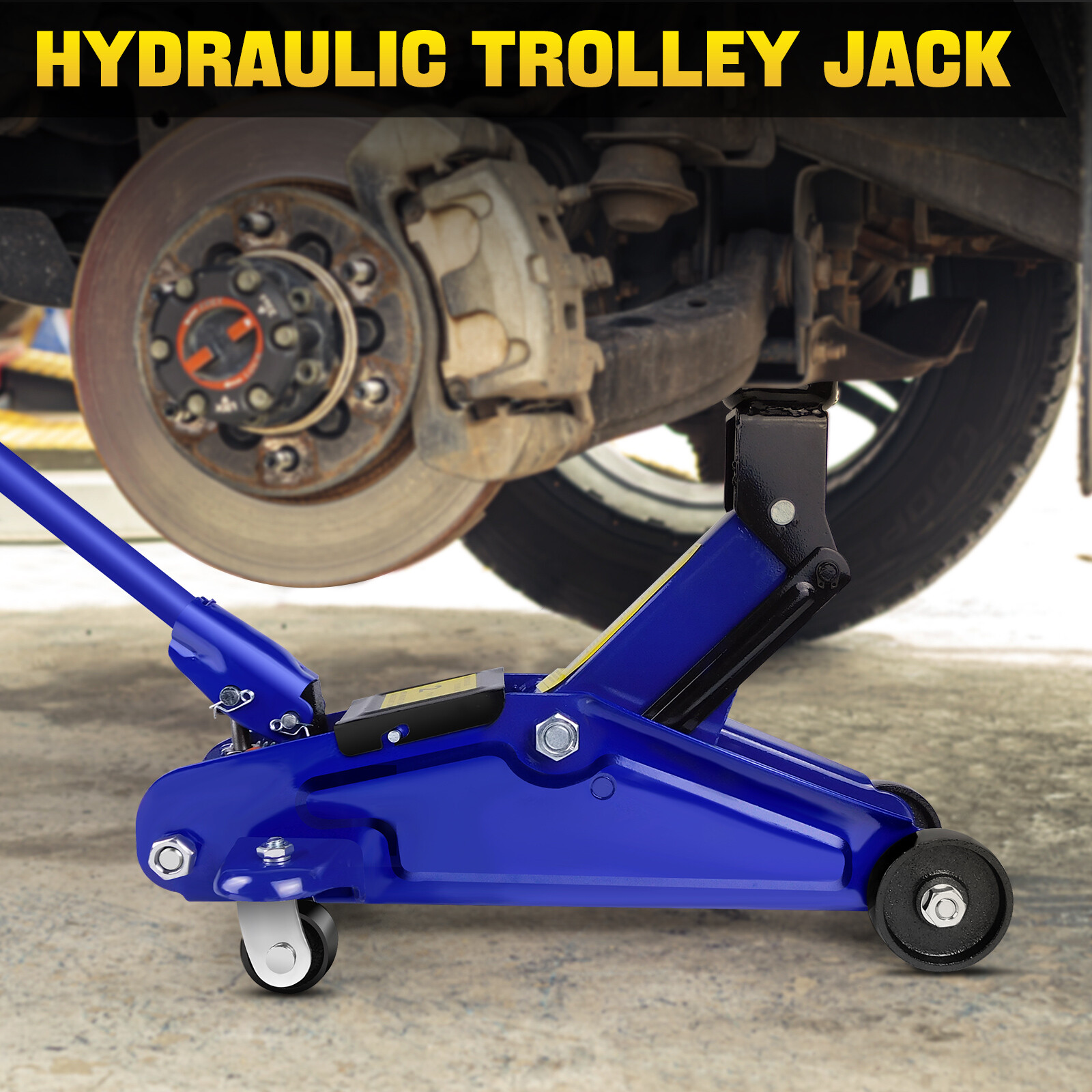 Trolley Jack 2 Ton Tonne Low Profile Hydraulic Floor Lifting Car Van Garage New 8