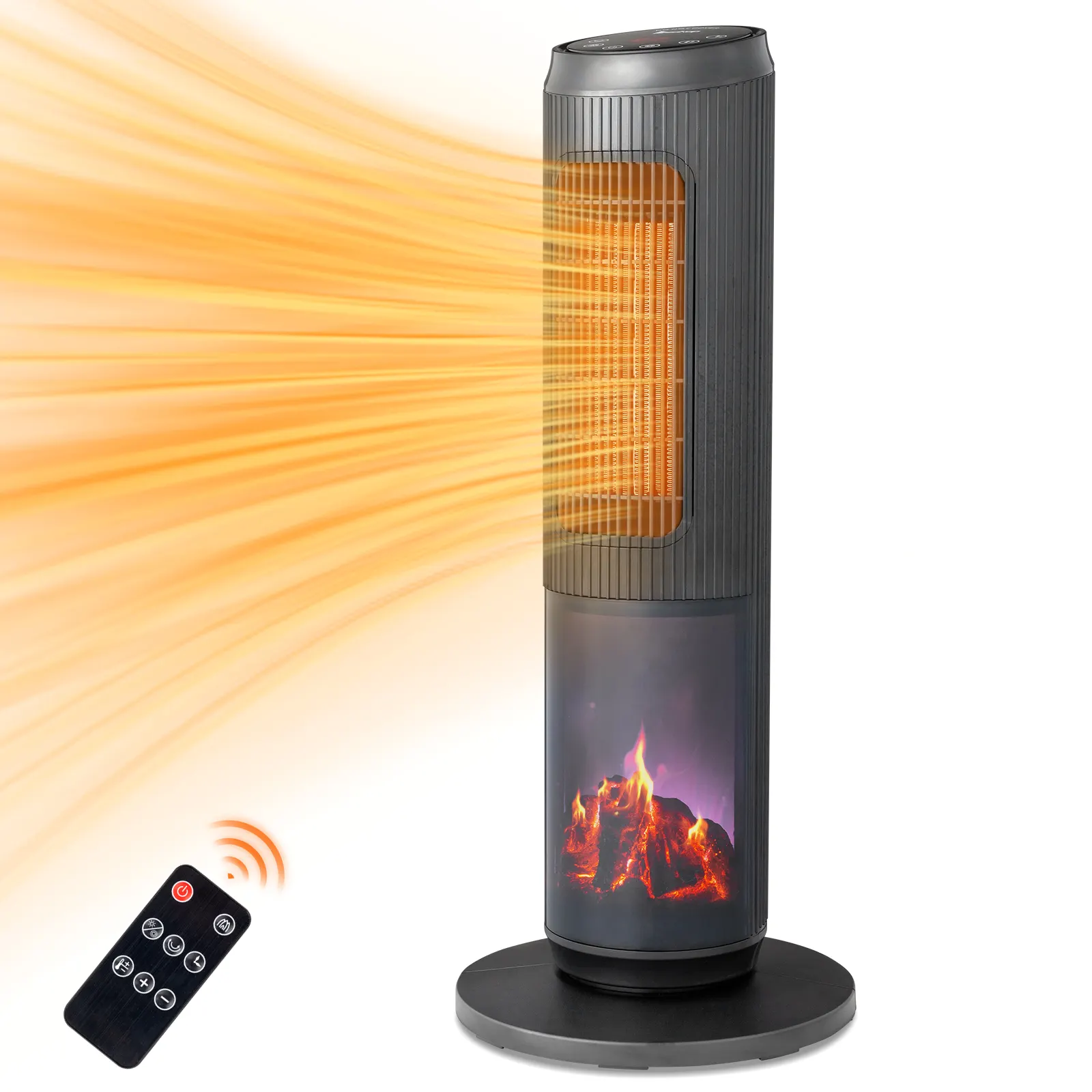 25Inch Tower Space Heater, Portable Electric Heater