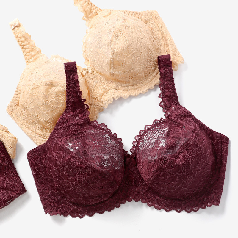 Underwire Push Up Ladies Comfortable Lace Bra Set - Image 1