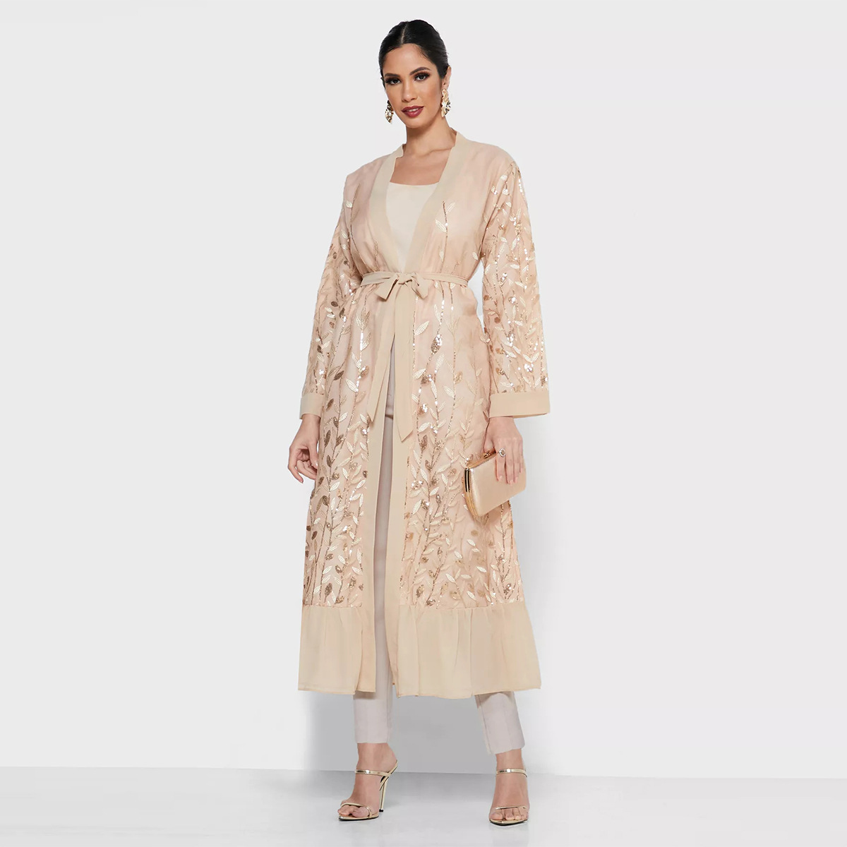 Women's Fashion Lace Elegant Cardigan Dress