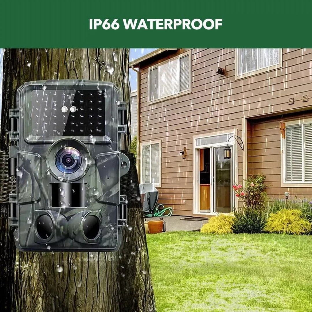 64GB 60MP Wildlife WIFI APP Trail Camera 4K Night Vision Outdoor Hunting Camera