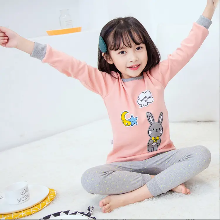 Children's Cartoon Printed Cotton Pajamas Set
