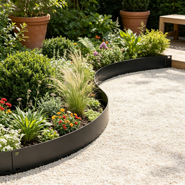 Galvanized Steel Landscape Edging, 5-Pack, picture 2 of 4
