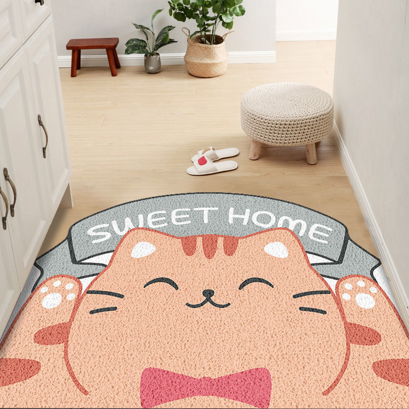 Title 8, Cartoon Cat Household Entrance Dust Removal Flo...