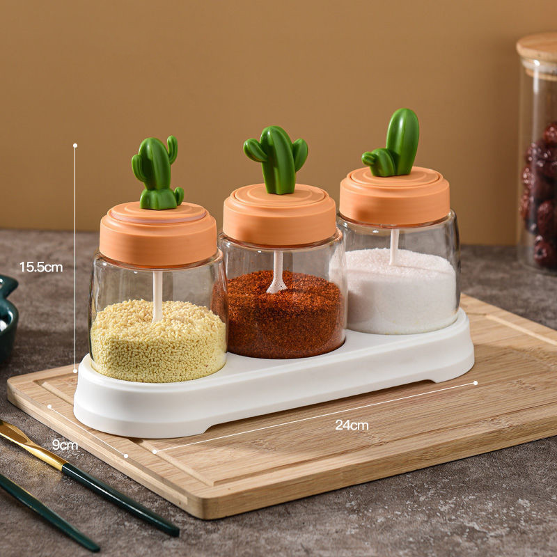 Title 2, Cactus Kitchen Seasoning Jar Salt Shaker