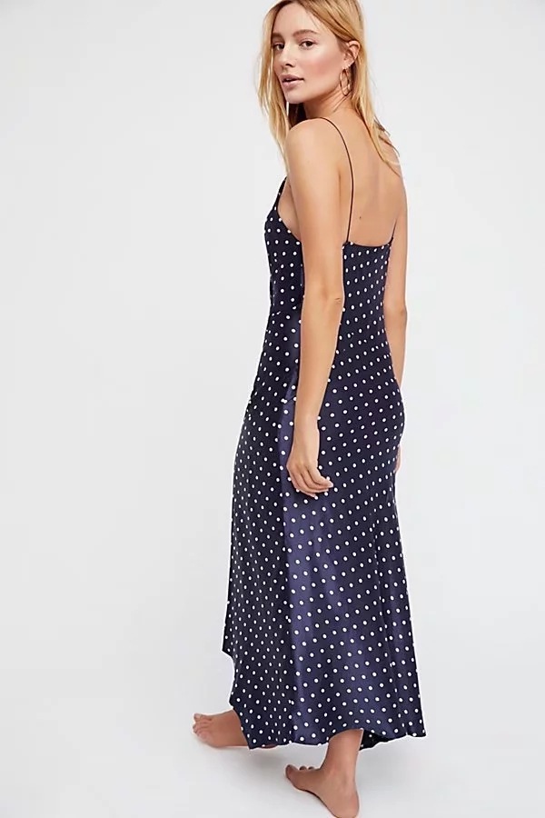 Title 4, Retro satin print polka dot dress