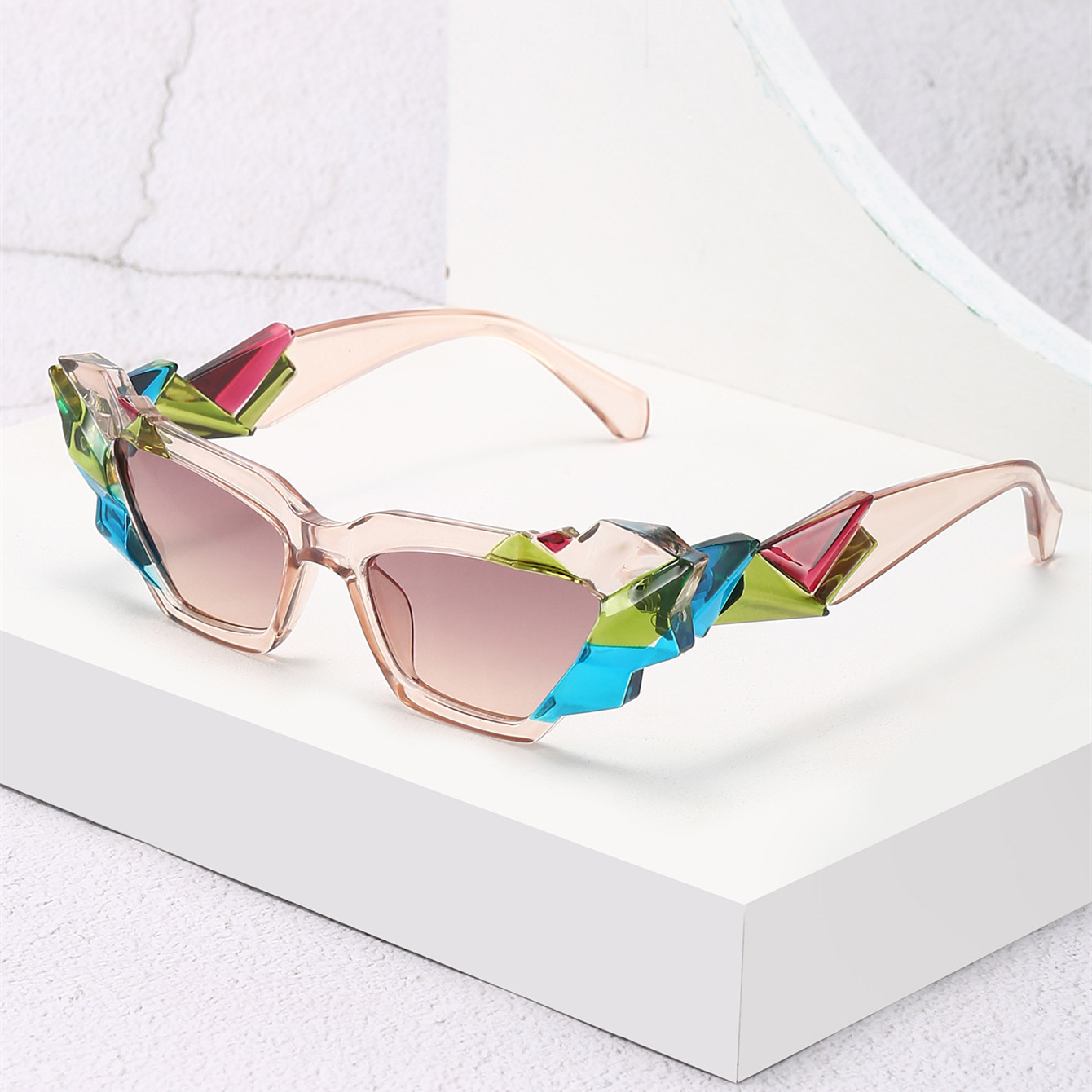 Women’s Fashionable And Versatile Personality Irregular Glasses