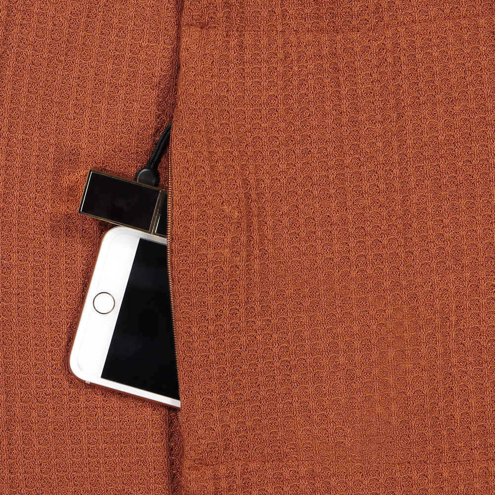 Fashion Star Couple Bib Storage Zipper Pocket Bib