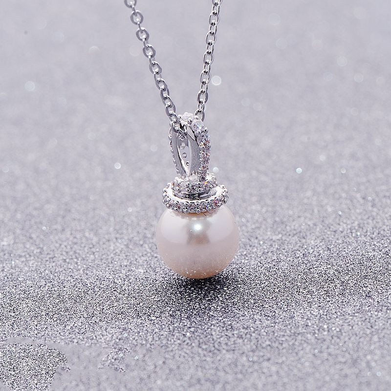 Crystal Pearl Simplicity Women's Necklace