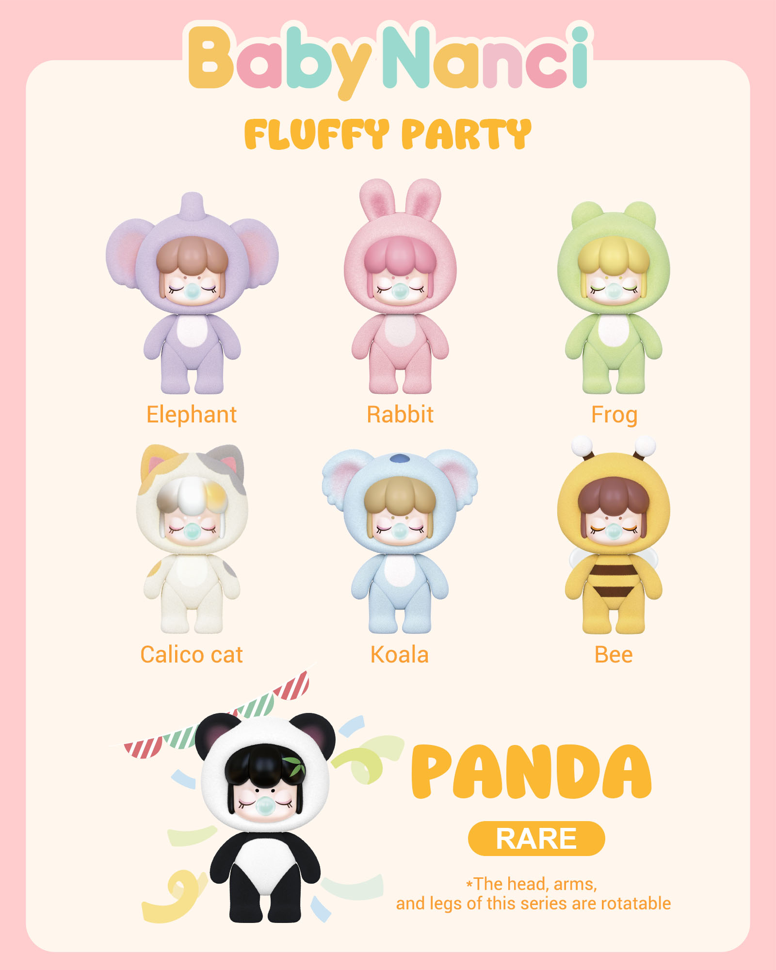 Rolife BABYnanci 3rd Generation Fluffy Party Blind Box - BabyNanci Fluffy Party NCXX