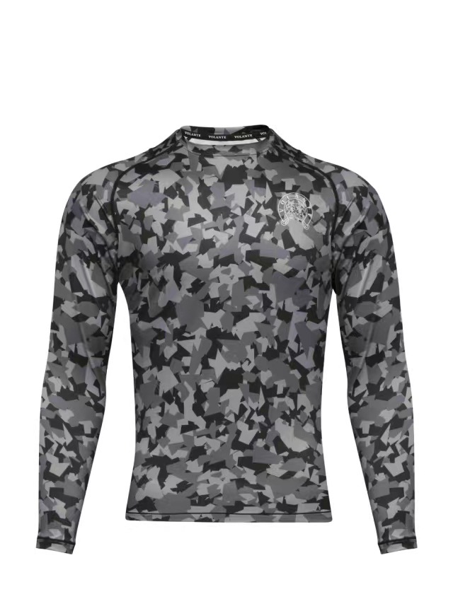 Stretch Sports T-Shirt Camo Raglan Sleeves