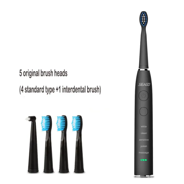 Men's Business Sonic Automatic Electric Toothbrush Black - Shop at LoveMi
