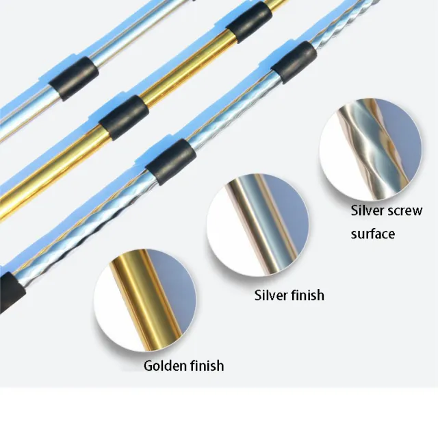 Thickened Stainless Steel Telescopic Advertising Games Hand Waving Flagpole Silver Finish - Shop at LoveMi