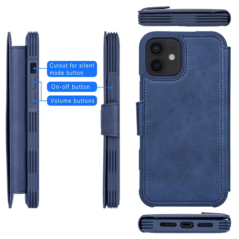 Magnetic Phone Case Flip Card Holster