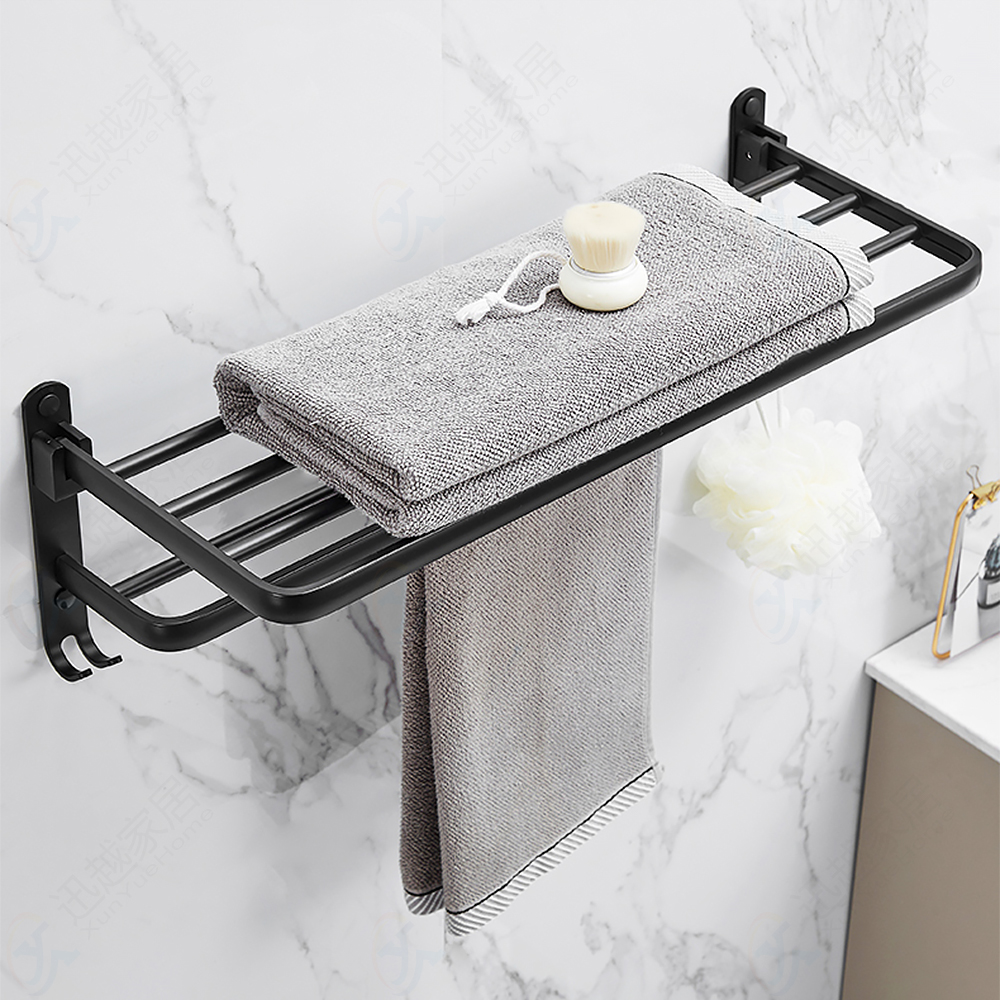 Title 3, Space Aluminum Bathroom Wall-mounted Towel Rack...