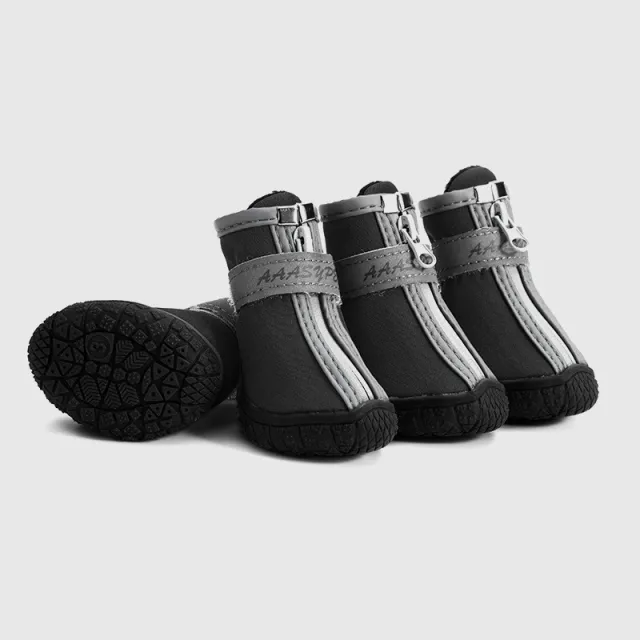 Pet Dog Shoes Waterproof Rain Boots Cloth Black - Shop at LoveMi