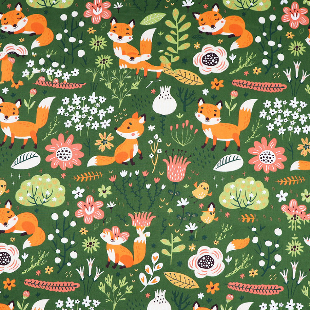 Cartoon Cotton Printed And Dyed Fabric