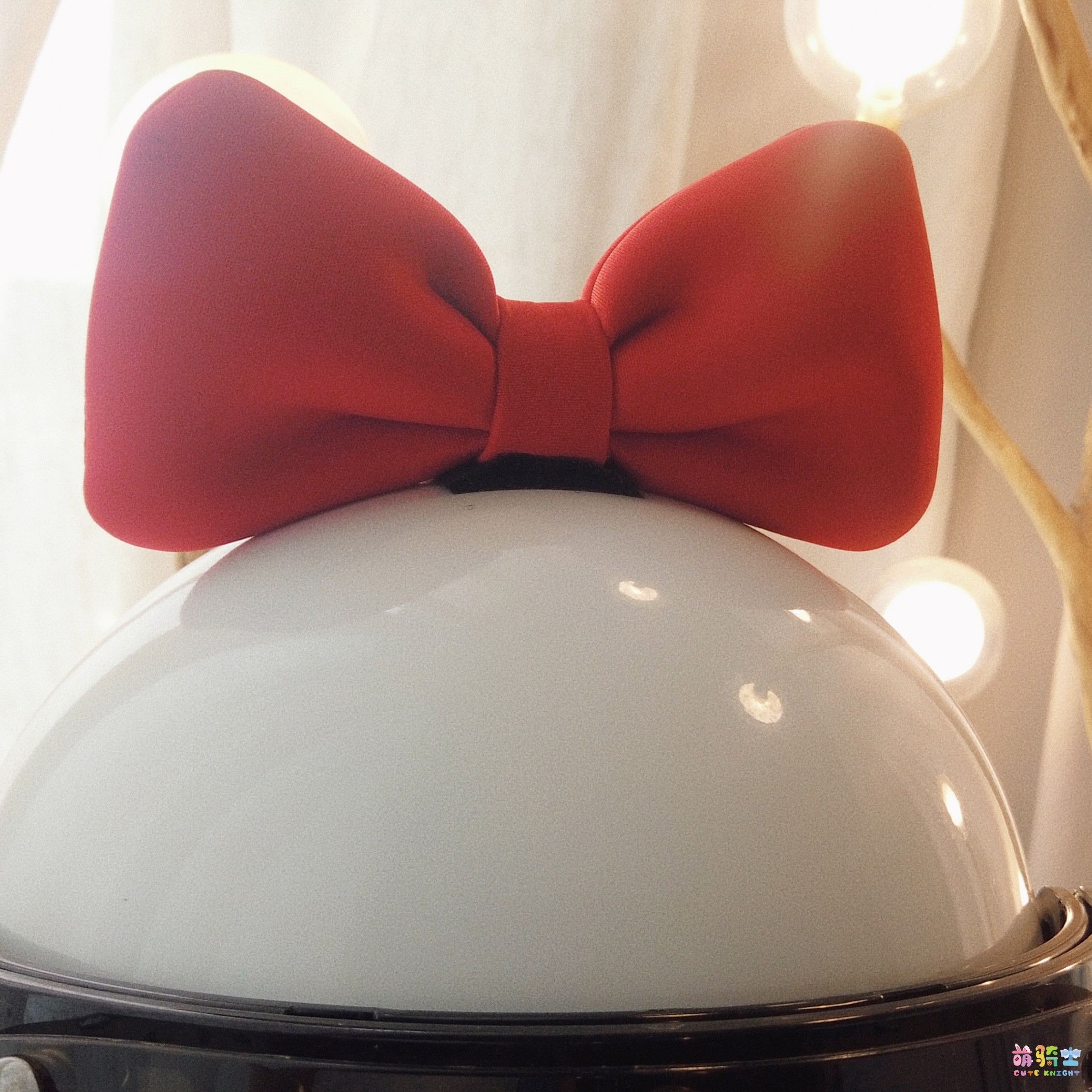 Motorcycle Helmet Ornaments Space Cotton Bow Cute Girl