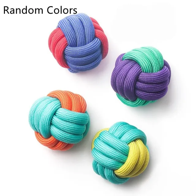 Pet Cotton Rope Knot Toy Set Bite Resistant Teeth Grinding Random Colors - Shop at LoveMi