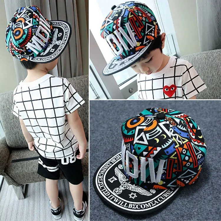 Embroidered Flat-edge Hip-hop Children's Baseball