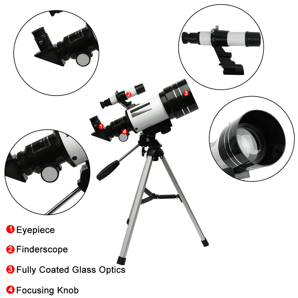 Télescope astronomique 150x avec trépied adaptateur de téléphone observation – Image 4