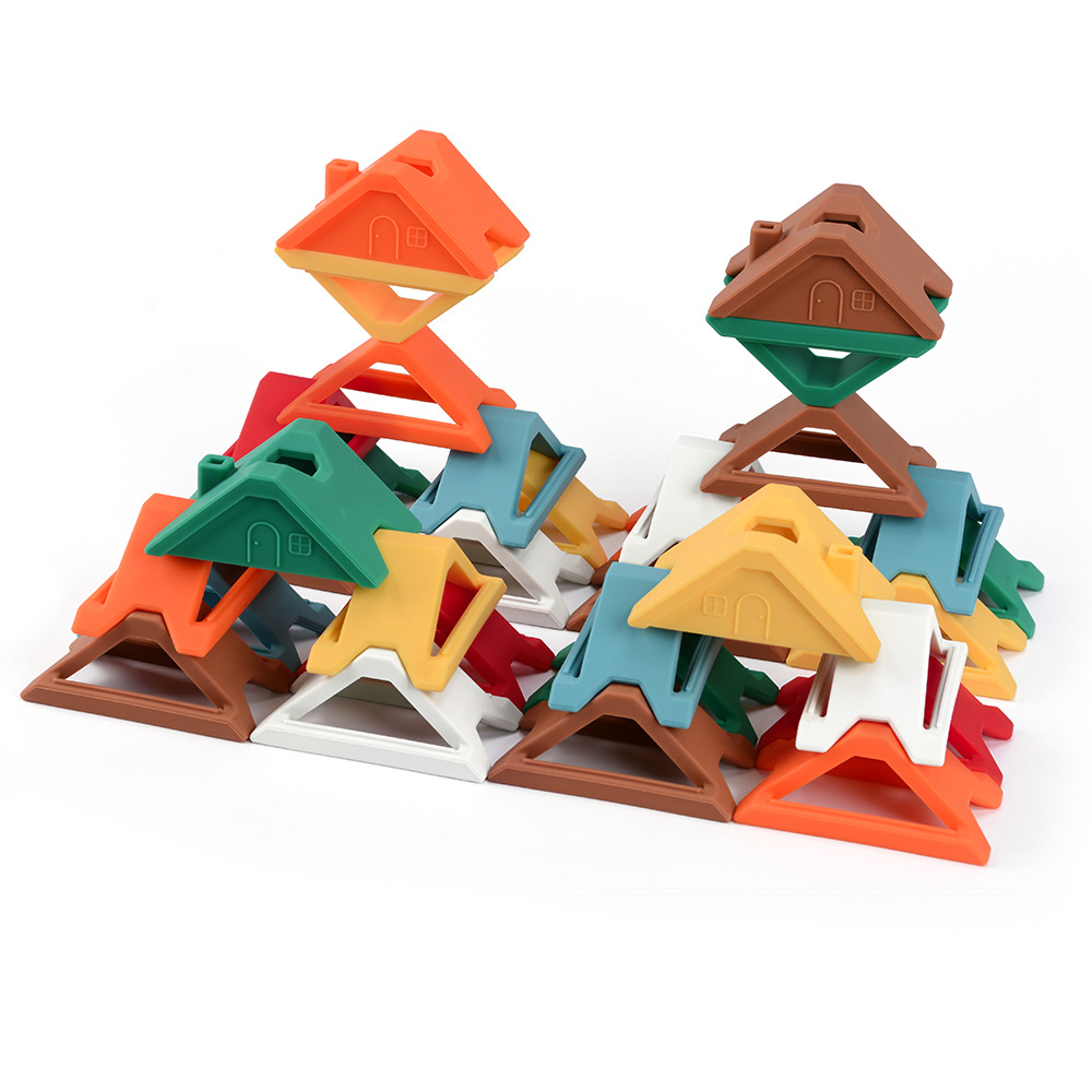 Silicone Jenga Building Blocks Children's Toys Early Education