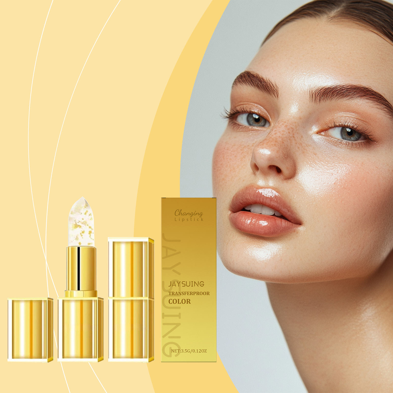 Gold Leaf Color-Changing Moisturizing Lipstick 6