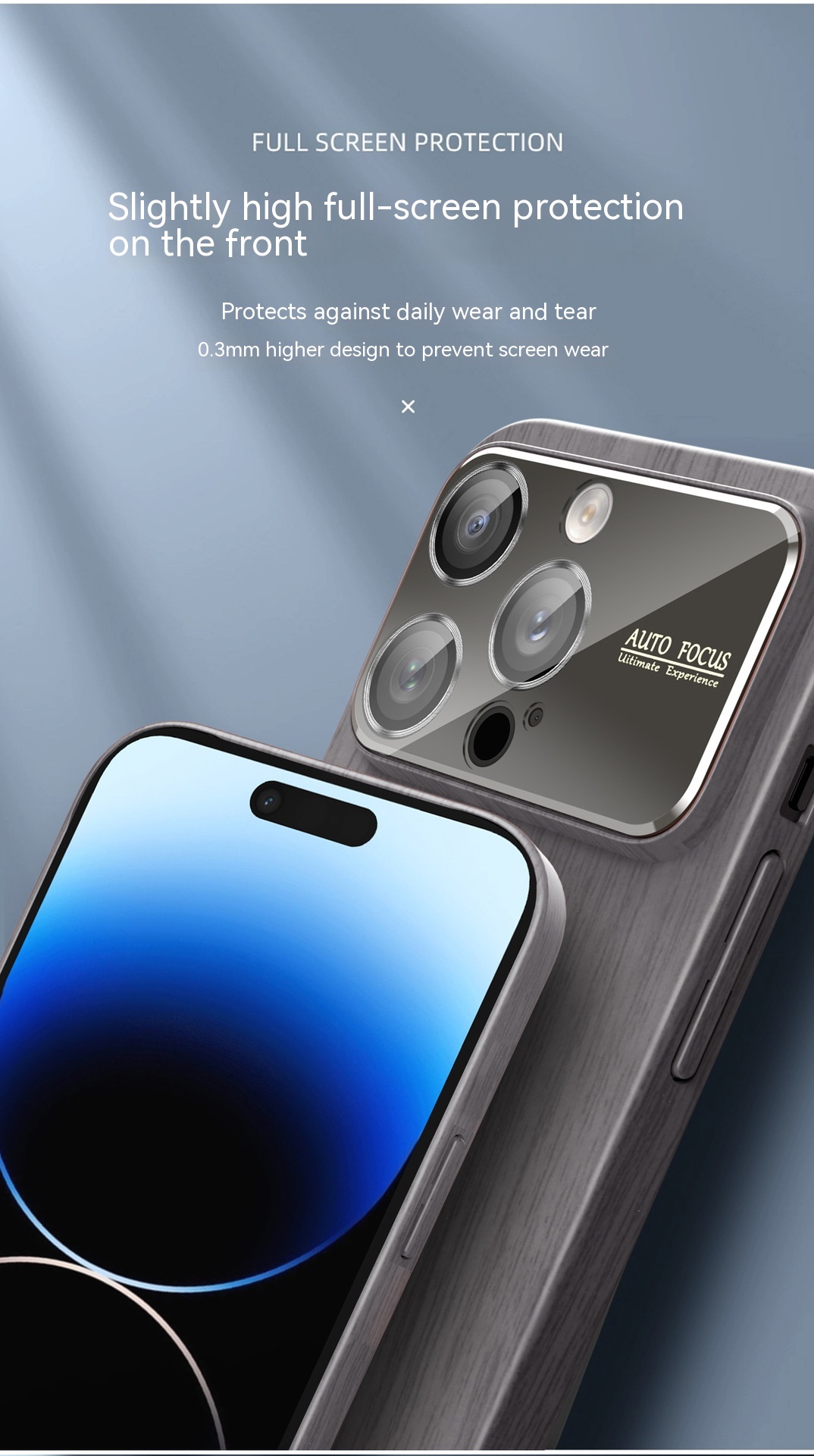 Large Window Magnetic The Pattern Of Walnut Protective Cover Plastic Phone Case - Image 4