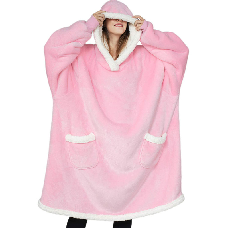 Winter TV Hoodie Blanket Winter Warm Home Clothes Women Men Oversized Pullover With Pockets - Image 9