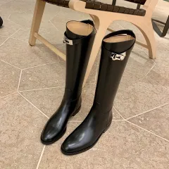 Women's Casual Mid-high Boots - Black - View 1
