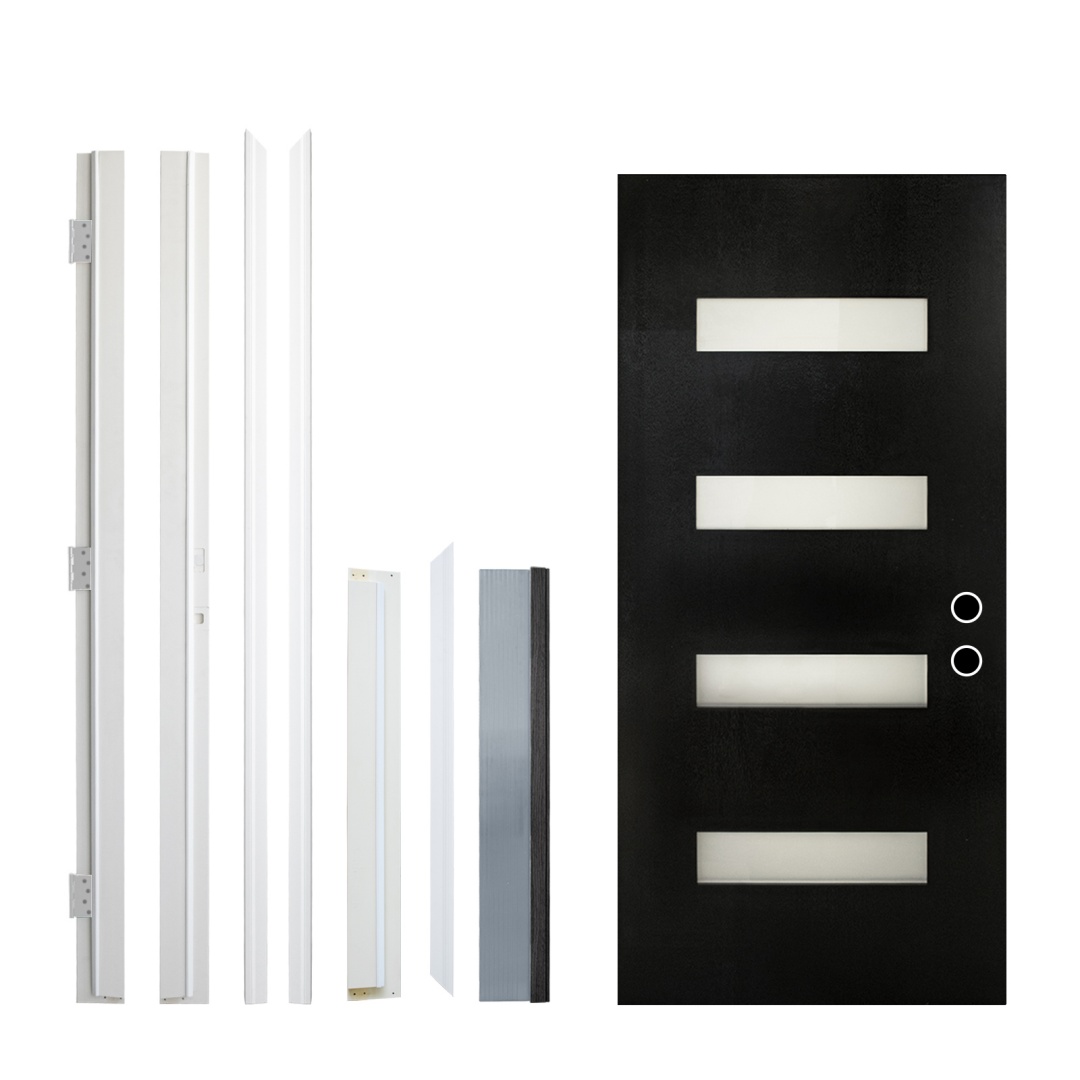 36   X 80 Fiberglass Entry Door Frame,6-9   16 Fiberglass Door Jambs Vinyl Frame,White Right Hand Inswing Door Frame