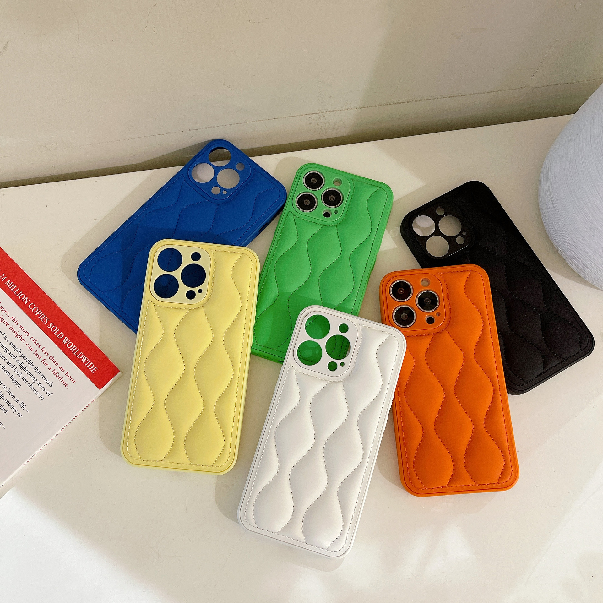 Klein Wave Blue Wave Down Jacket Phone Case