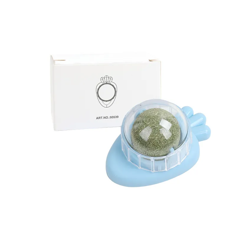 Mint Rotating Ball Happy Interactive Cat Toy - Blue