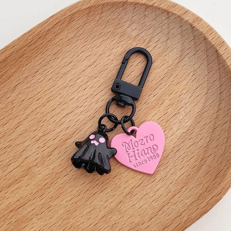Cute Personality Sweet Cool Little Ghost Ghost Love Ornaments - Black Small Ghost Door Buckle