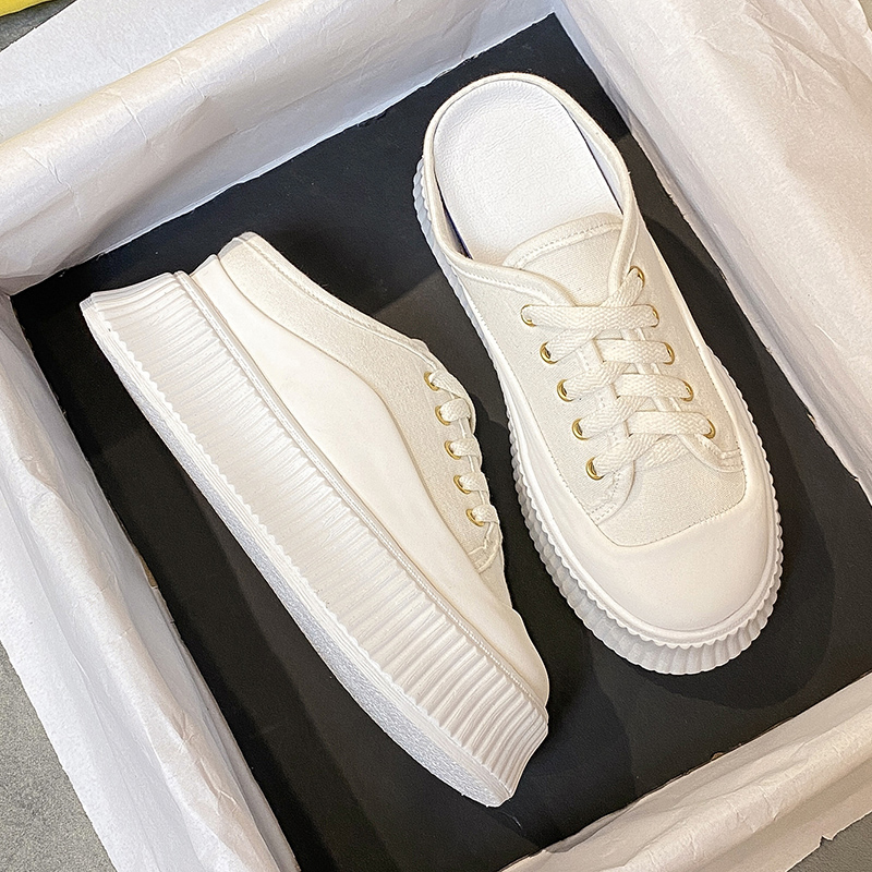 Lazy Person Wearing Half Slippers With A Wrapped Head For Women To Wear Externally