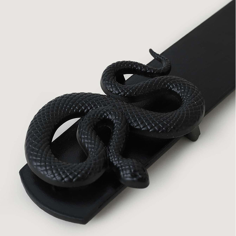 Title 2, Creative Animal Alloy Snake Buckle Retro Belt