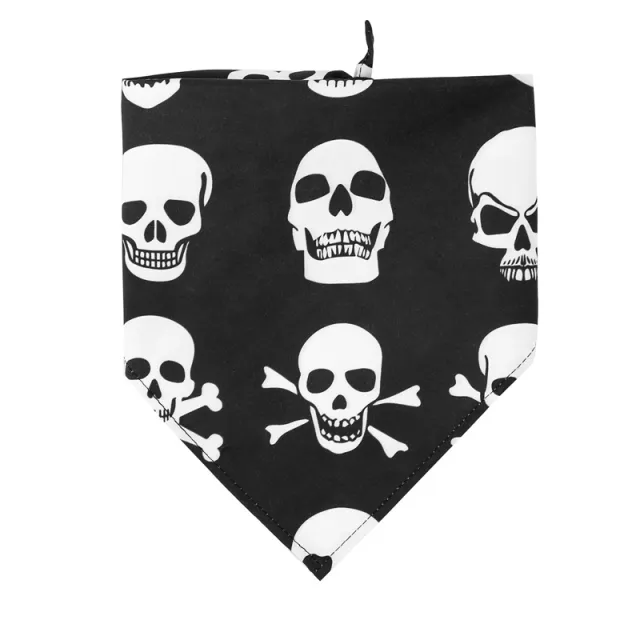 Single Layer Halloween Skull Dog Slobber Towel Style1 - Shop at LoveMi