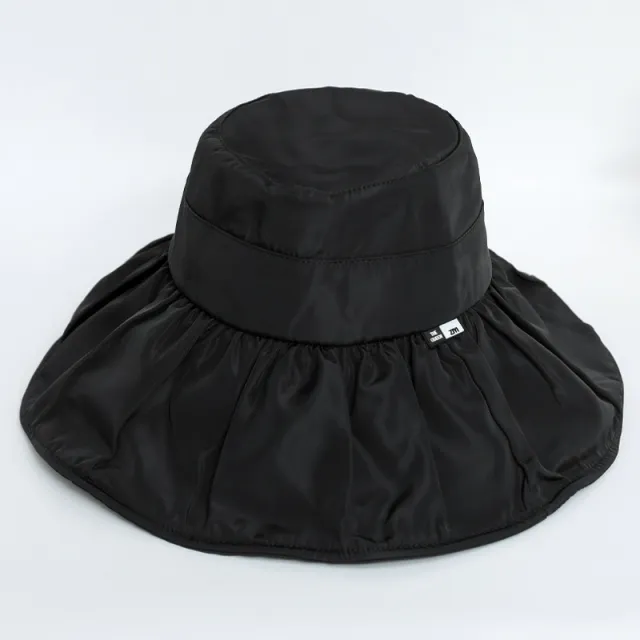Black Plastic Sun Hat Foldable Sun Hat Anti ultraviolet Face Fisherman Hat Black - Shop at LoveMi