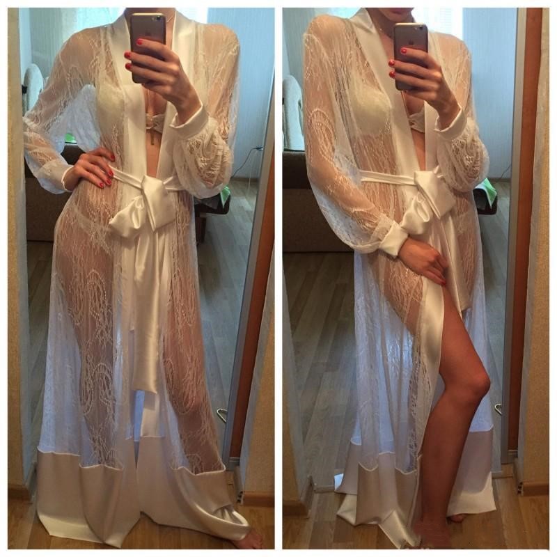 Title 2, Cardigan see-through ladies nightgown