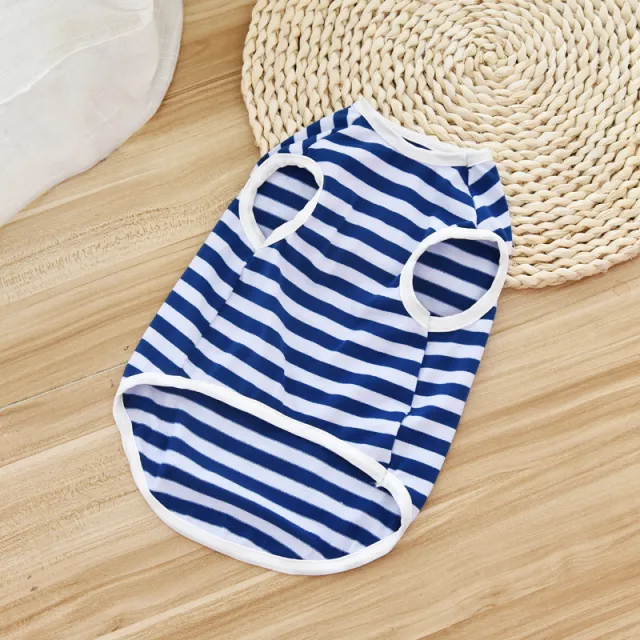 Pet Clothes Spring And Summer Thin Dog Vest Teddy Bichon Blueb - Shop at LoveMi