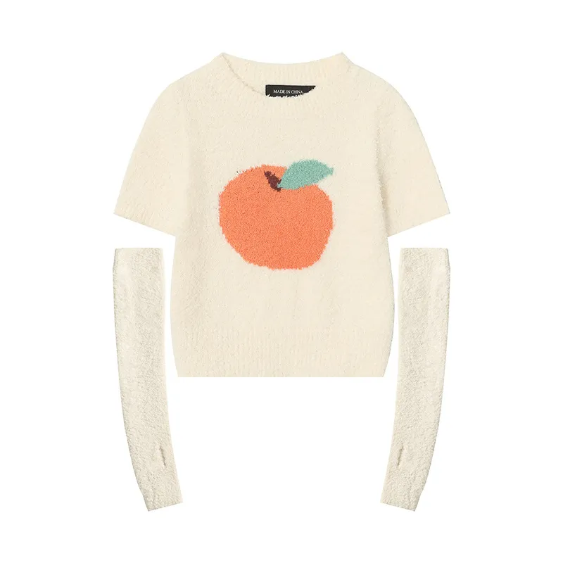 Slim Fit Knit Short Sleeve - Light Apricot