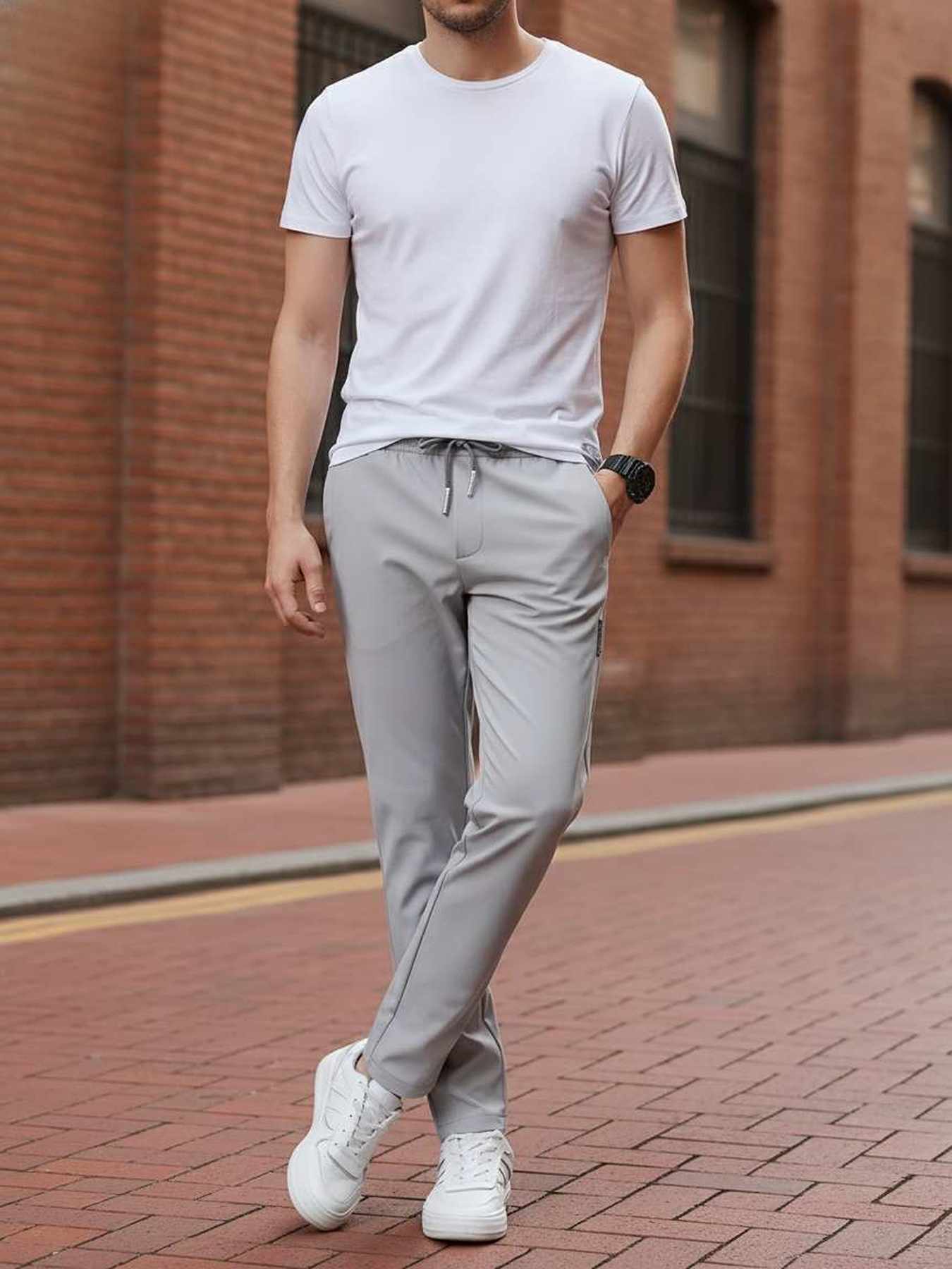 Casual Pants, Trendy And Fashionable Casual Pants, Men's Pants, Men's Pants, Long Pants, Straight Pants, Corduroy Casual Pants, Tight-fitting Casual Pants, Anti-wrinkle Casual Pants, 9-inch Pants, Men