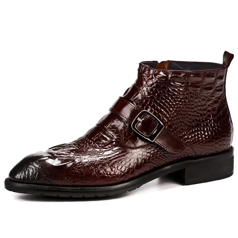 Men's Fashion Personality High Top Leather Shoes