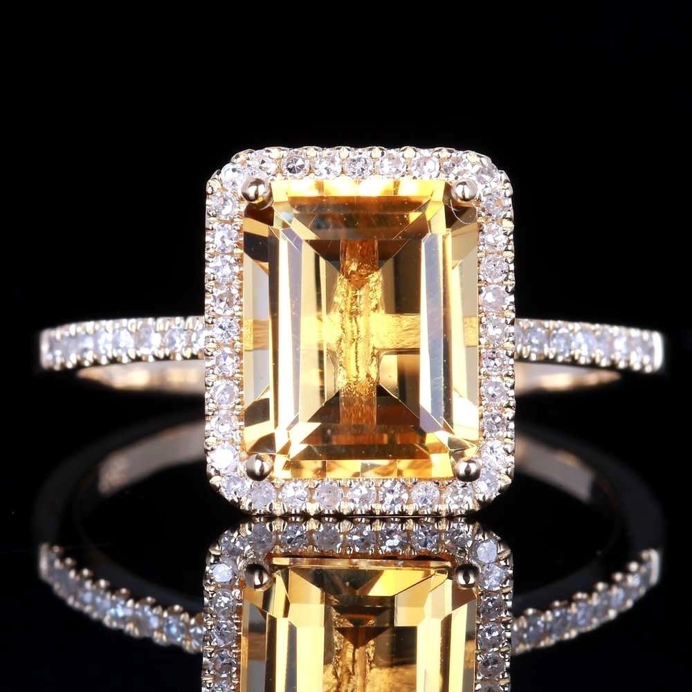 Bague en Pierre Jaune Luxe — Élégance et Brillance - image 3